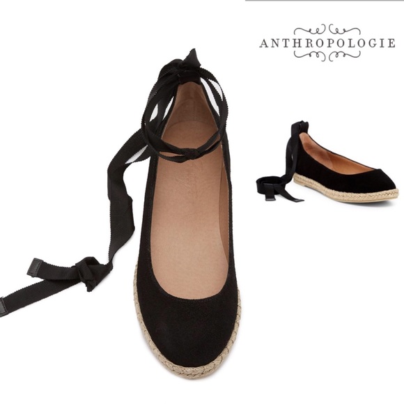 Bettye Faithe Ballet Espadrille Black Suede - Picture 1 of 5